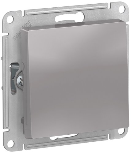 Переключатель без рамки Systeme Electric AtlasDesign 1-кл. проходной алюминий фото Переключатель без рамки Systeme Electric AtlasDesign 1-кл. проходной алюминий картинка